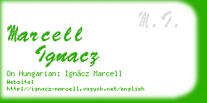 marcell ignacz business card
